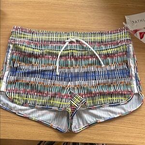 NWT Athleta Prismatic Surge Swim Shorts Size M
